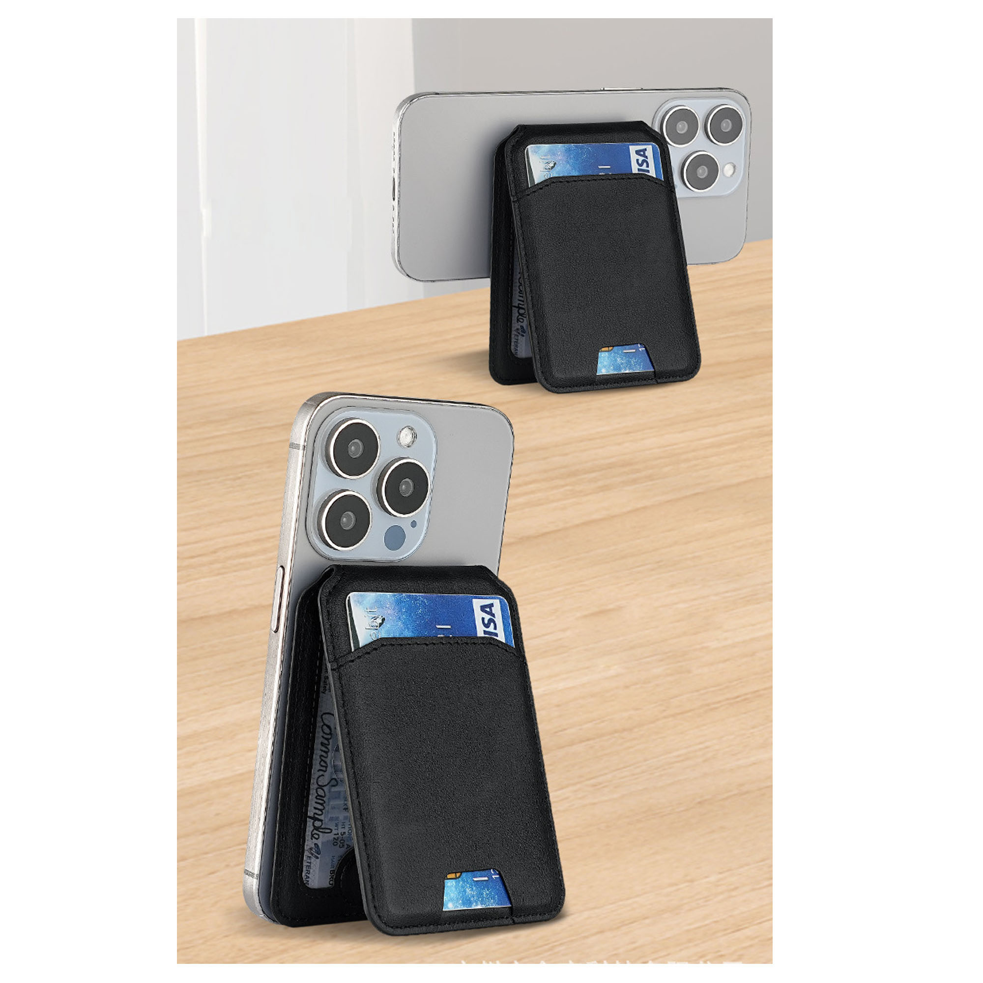 Durable MagSafe Card Holder Wallet with Built-In Stand 6