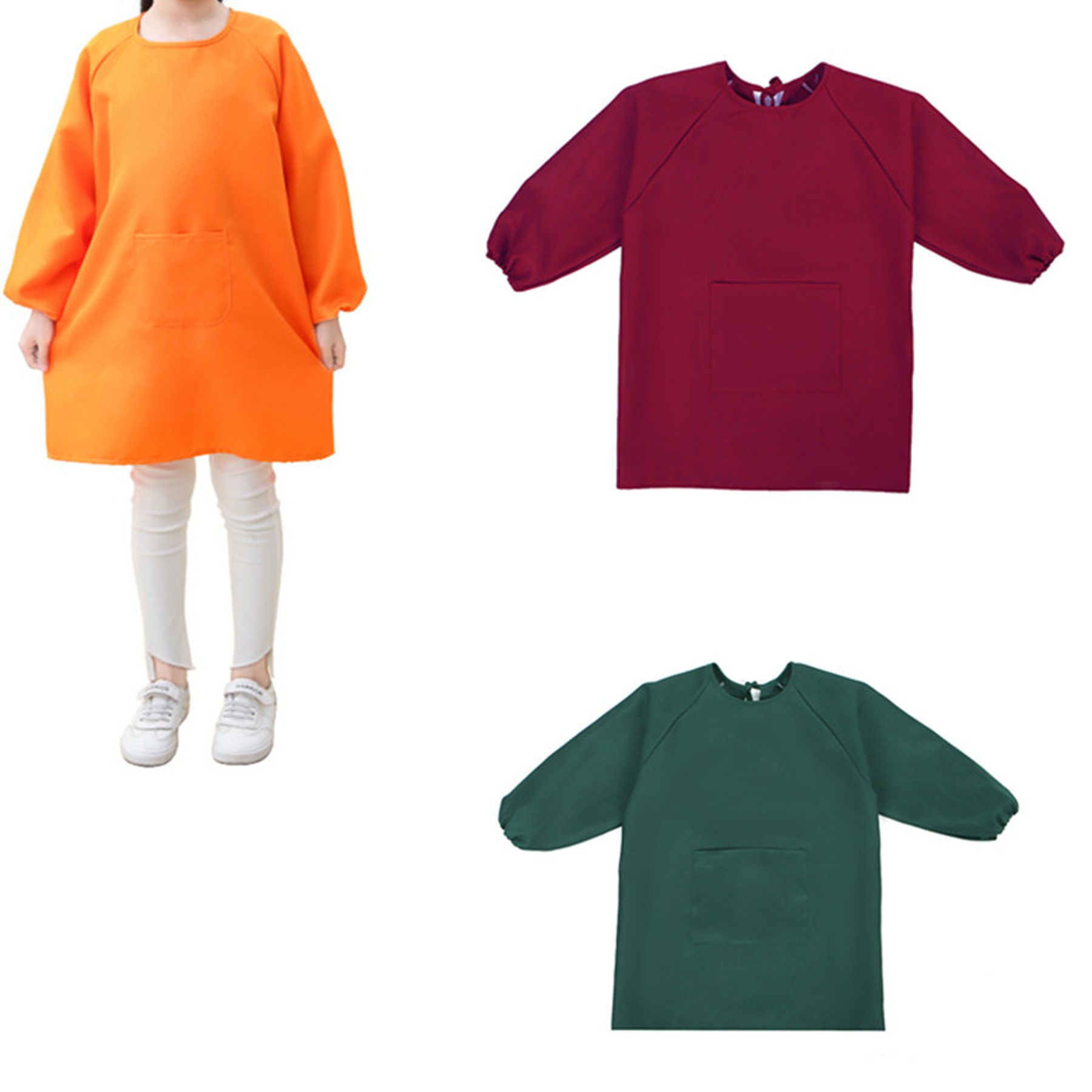 Kids Smocks Long Sleeve Apron 2
