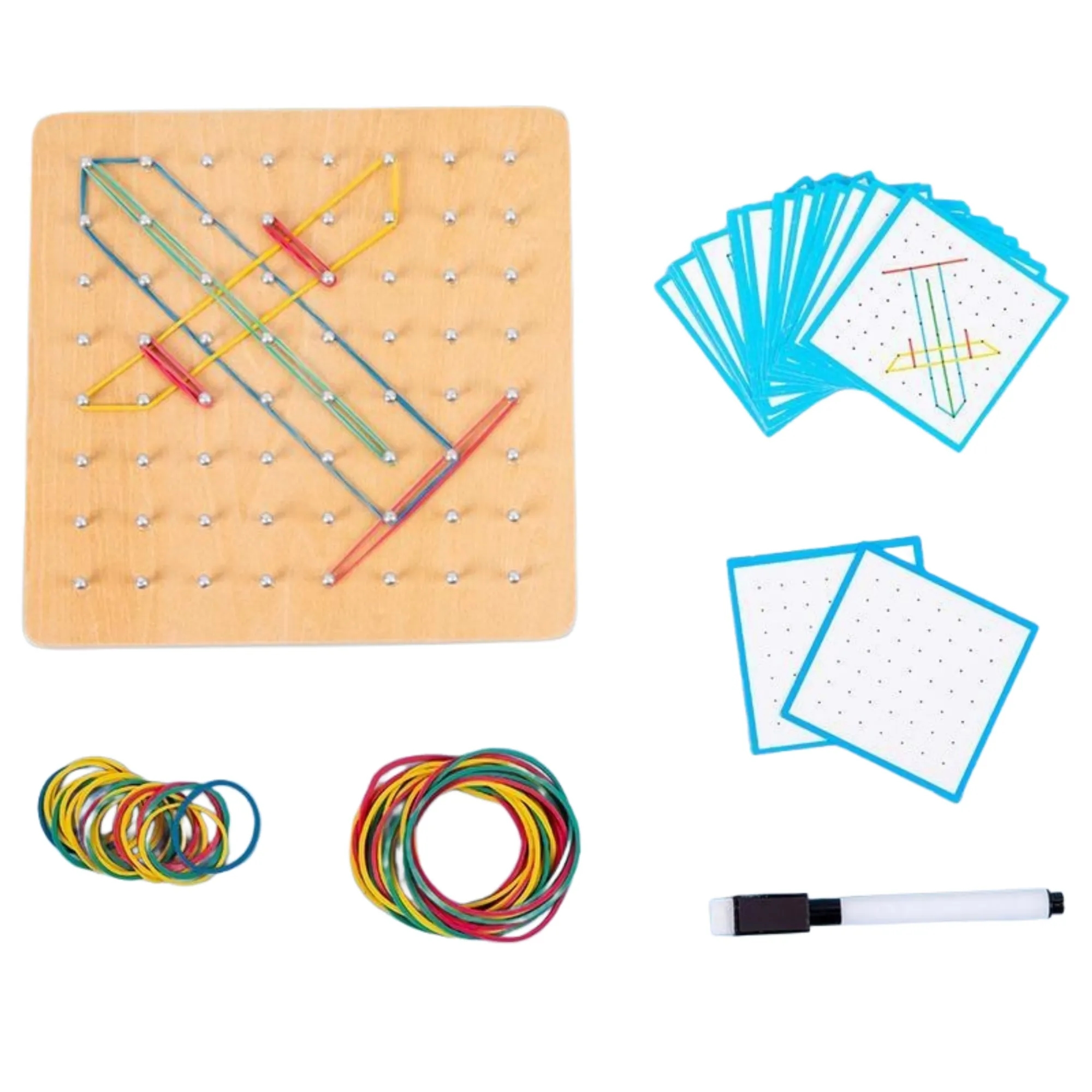 Children's Wooden Pegboard Early Education Toy 3
