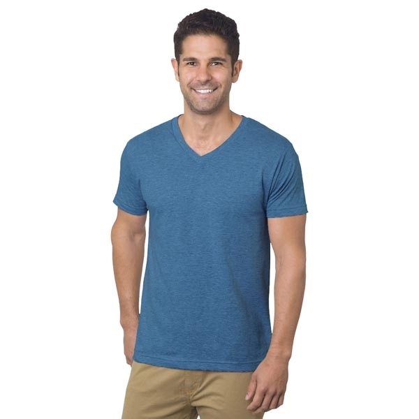 Unisex Fine Jersey V-Neck T-Shirt 7