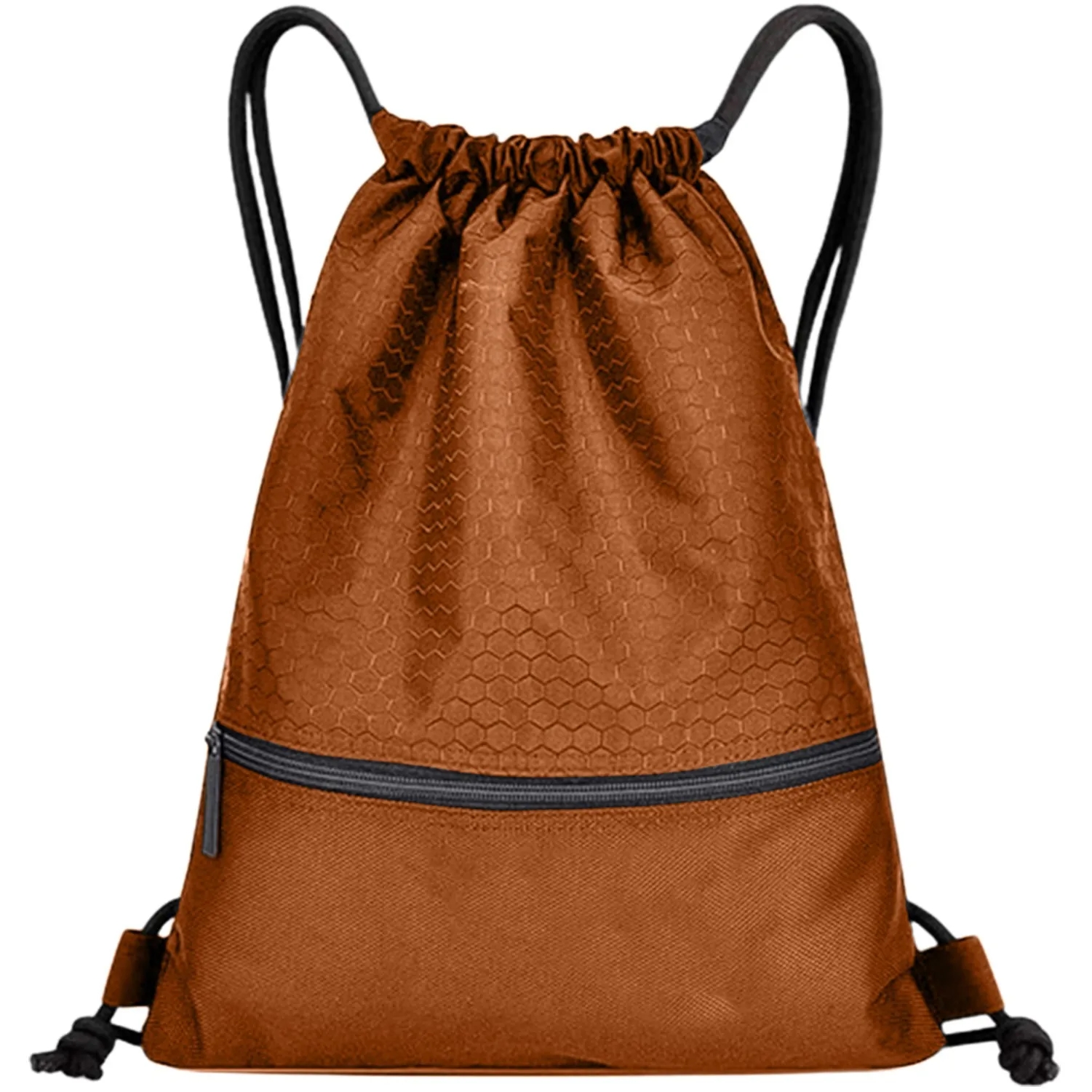 Football Shape Fabric Drawstring with Zipper 4