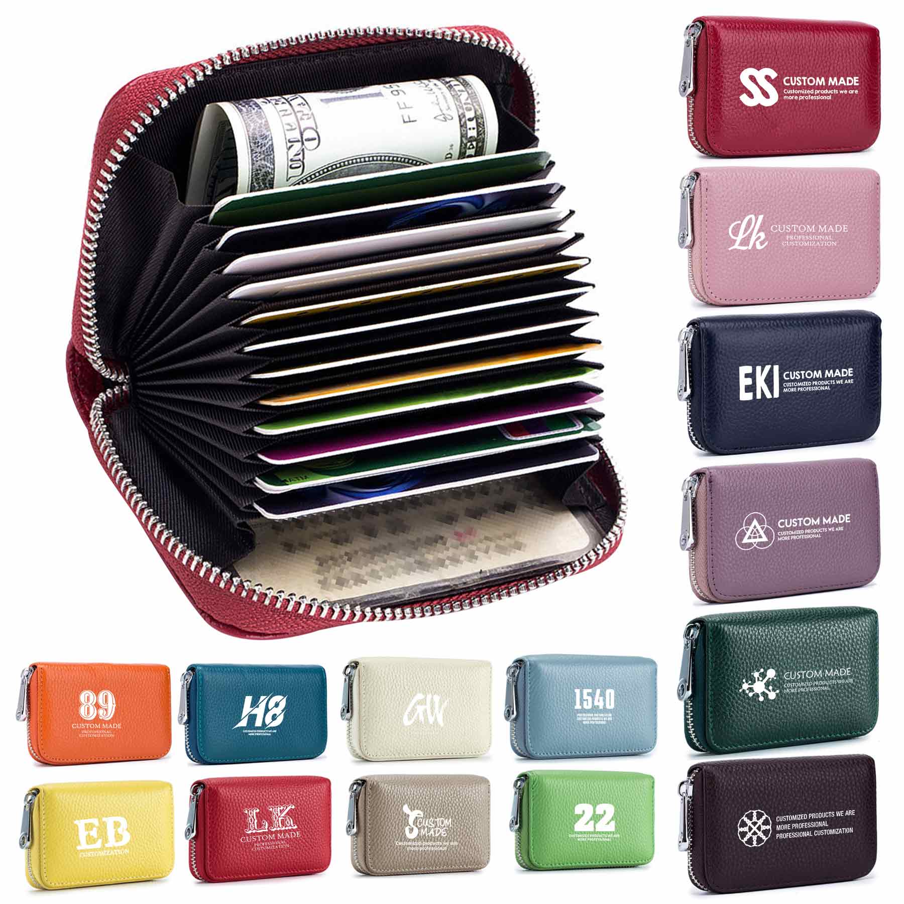 RFID Blocking 12 Slots Credit Card Holder 2