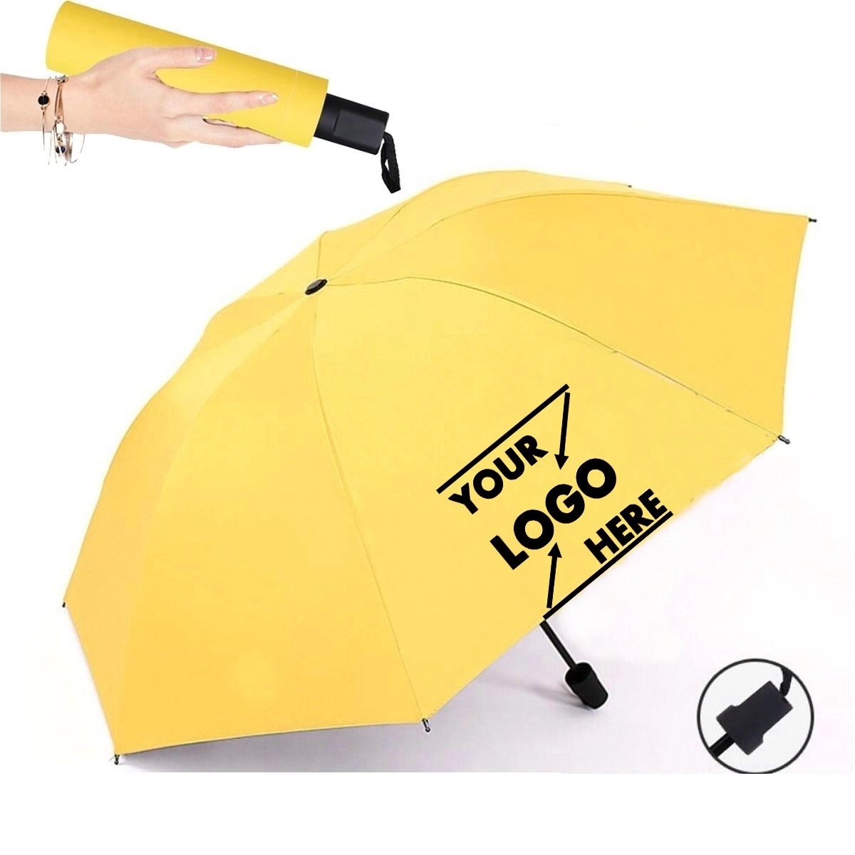 Wholesale Three Folding Windproof Umbrella 1