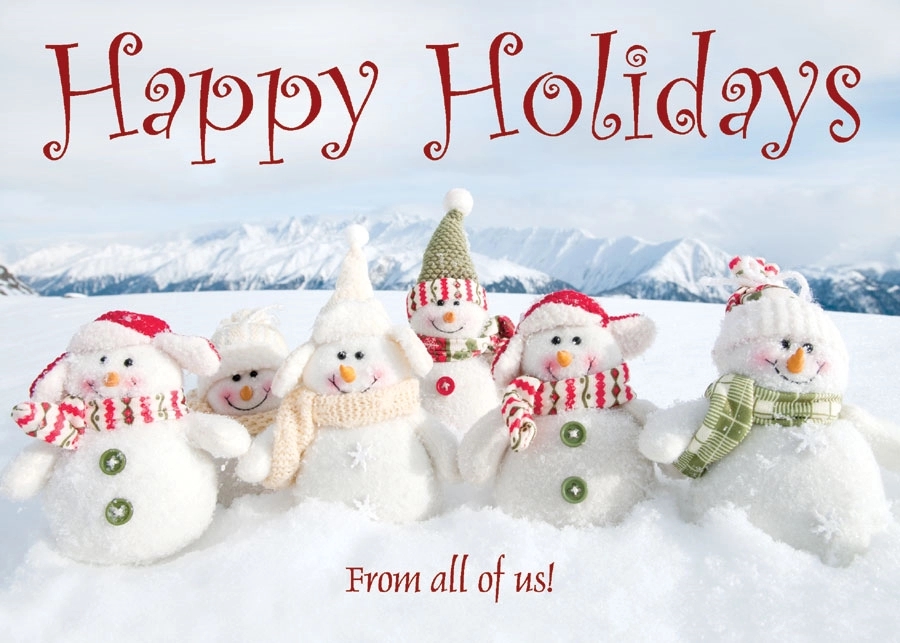 Snow Gang Holiday Greeting Card 2