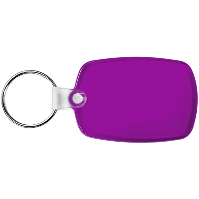 Oval Soft Plastic Keychains 12