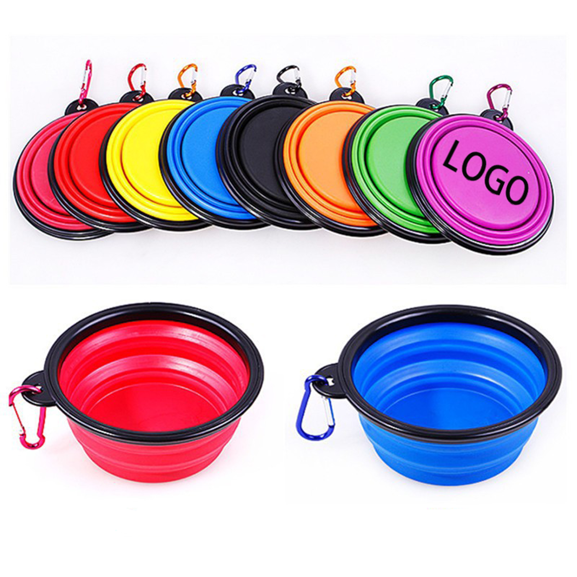 Pet Collapsible Bowls for Cats Dogs 2