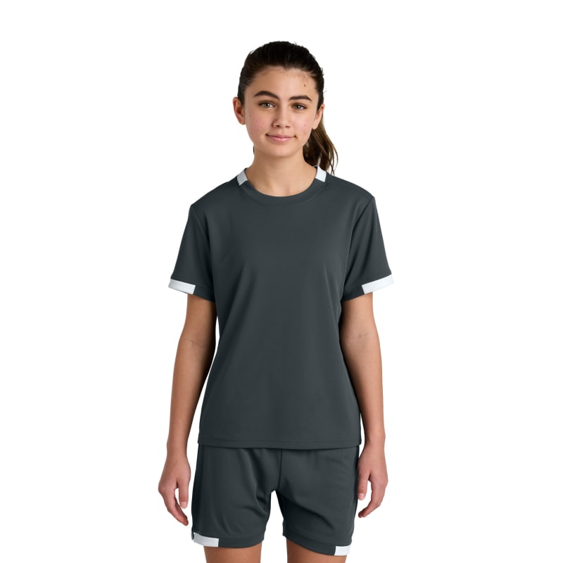 Sport-Tek Youth Club Short Sleeve Crew 23