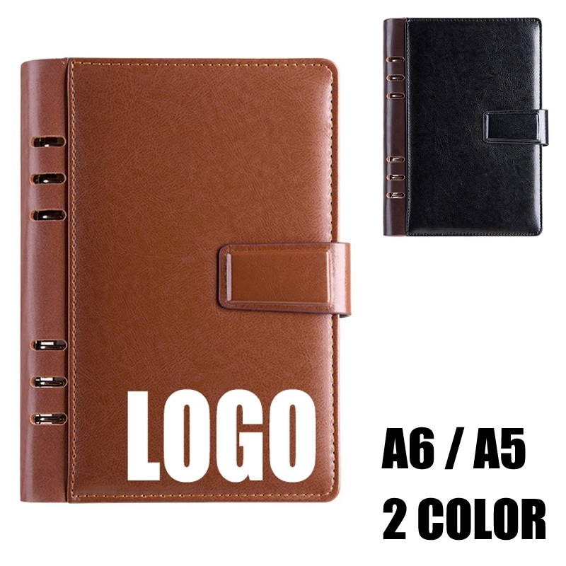 PU Leather A6/A5 Business Travel Journal Binder Notebook 4