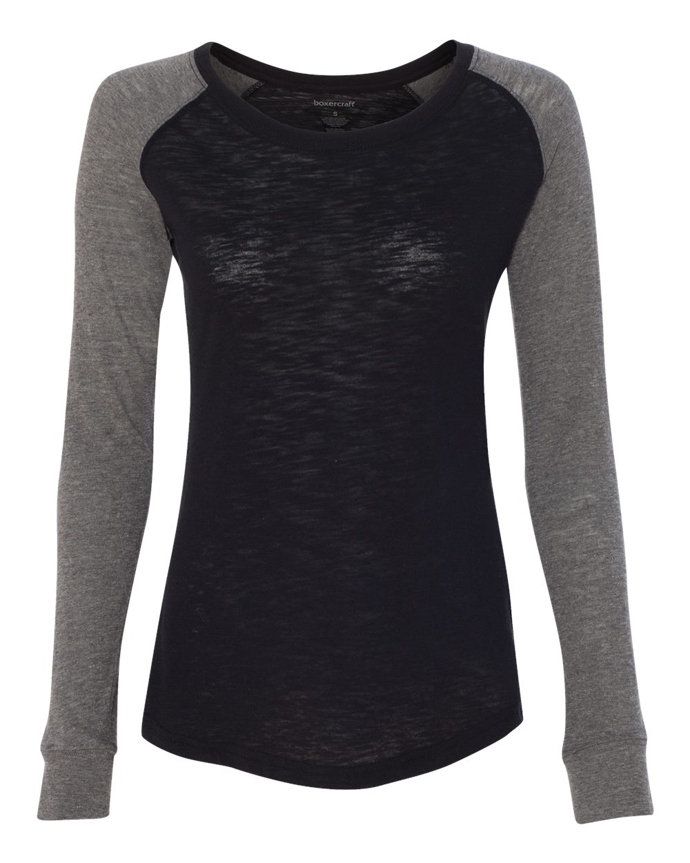 Women’s Preppy Patch Slub Long Sleeve T-Shirt