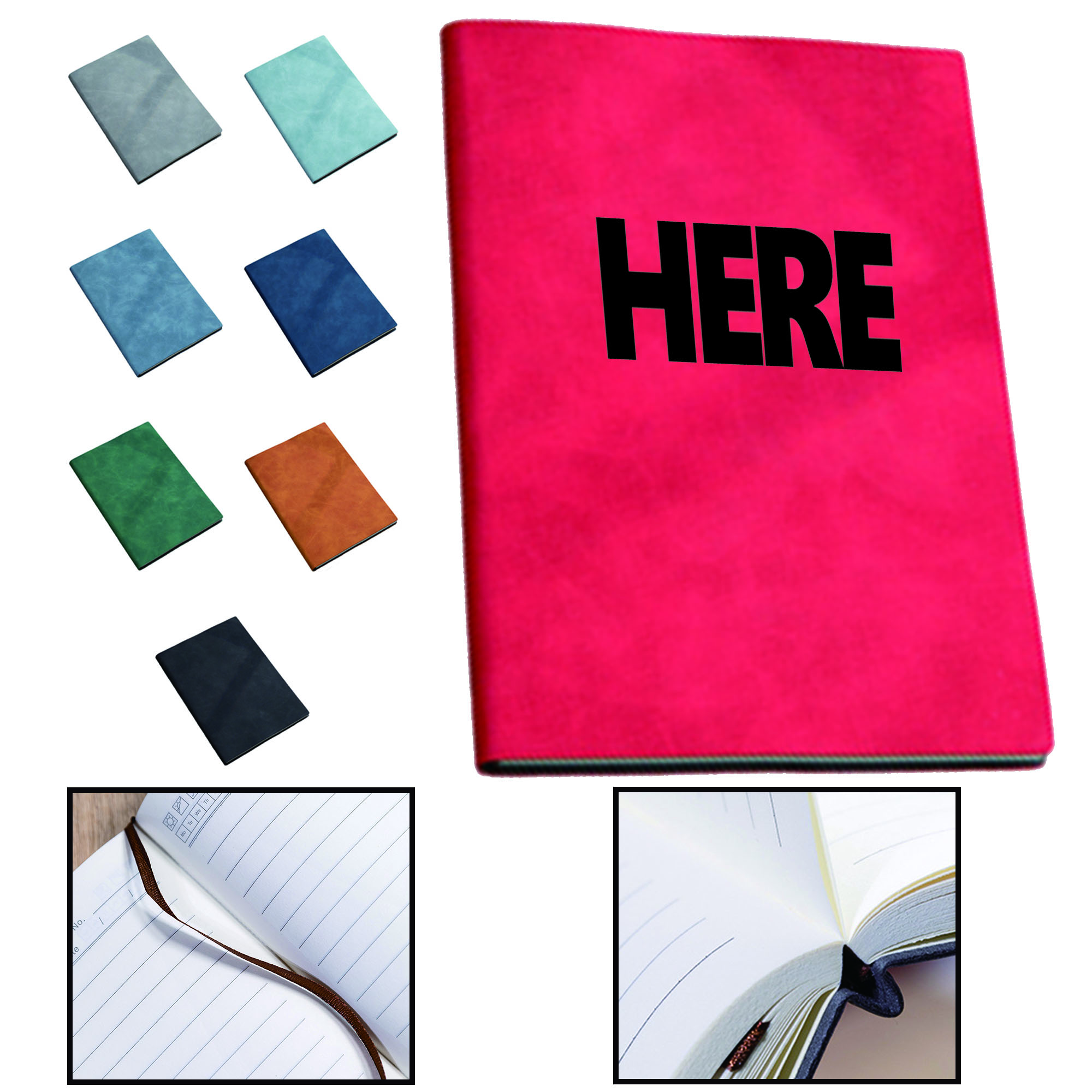 Full Color Business A5 Pu Leather Notebook MOQ50 2