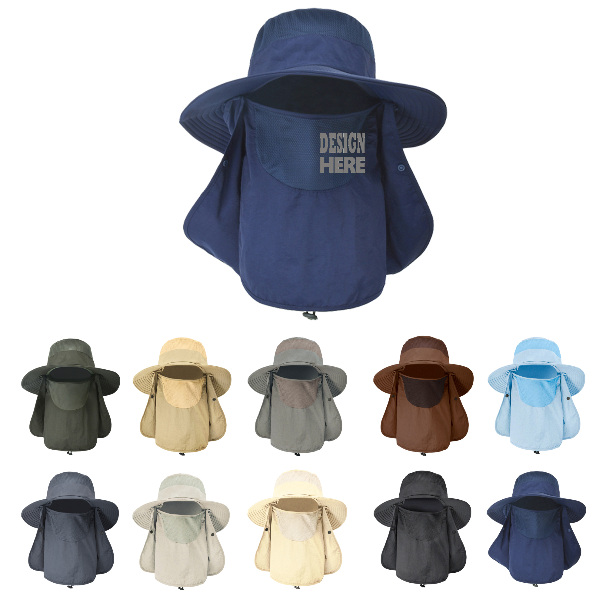 Sun Protection Mask Outdoor UV Resistant Fisherman Hat 2