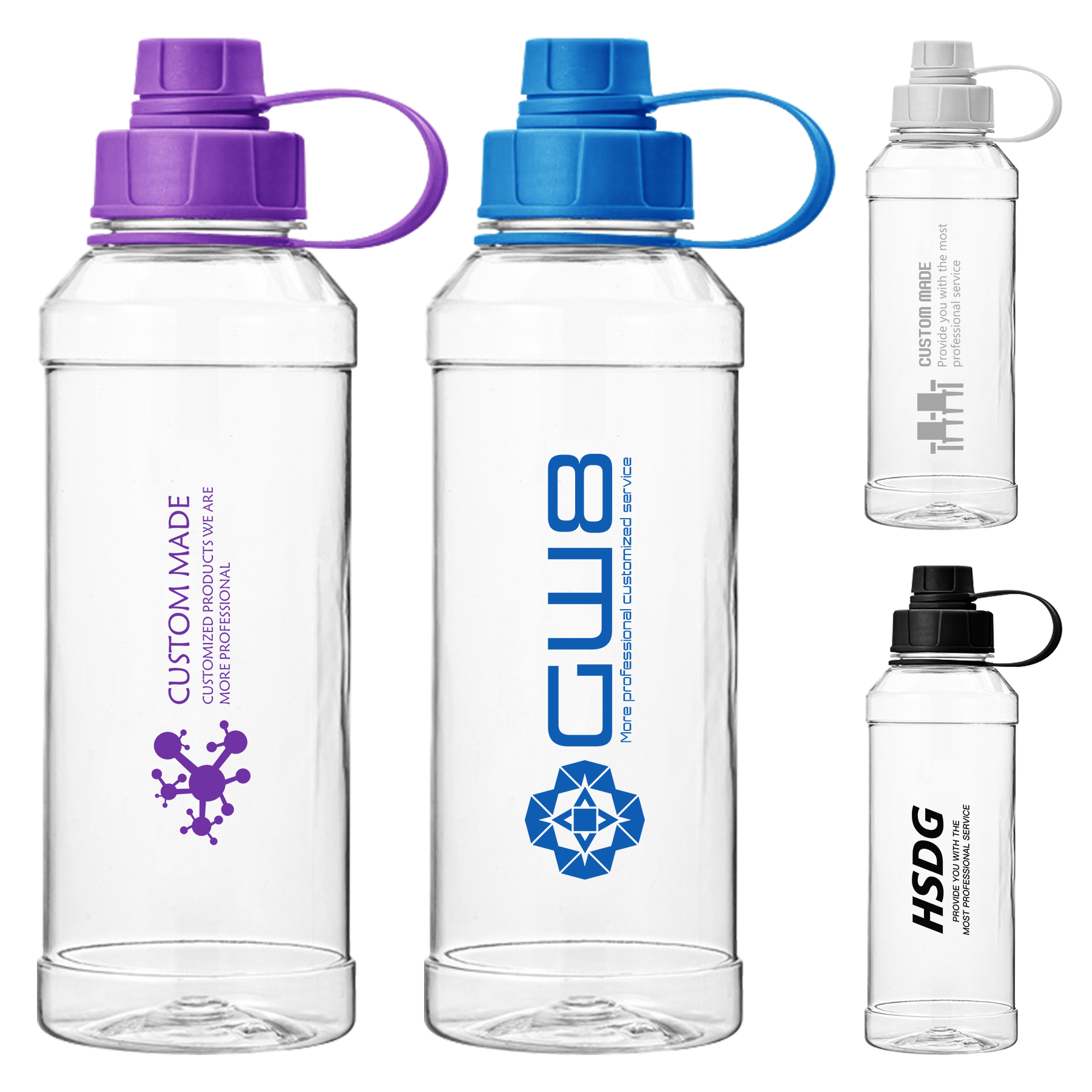 32 Oz Fitness Sports Plastic Water Bottle with Leak Proof Lid 4
