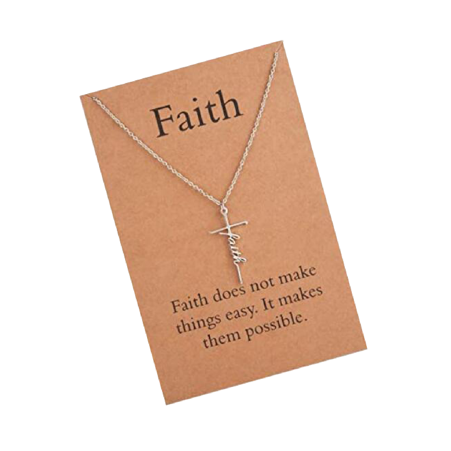 Faith Cross Light Luxury Alloy Pendant 4