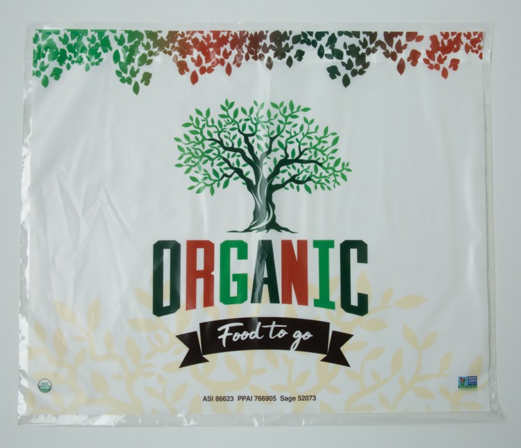 Clear Peel & Seal White Underlay 1-Sided Plastic Bag (20" x 13.5")