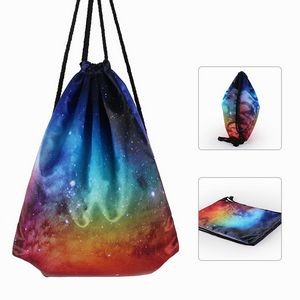 3D Starry Sky Drawstring Backpack&Travel Strap Bags 1