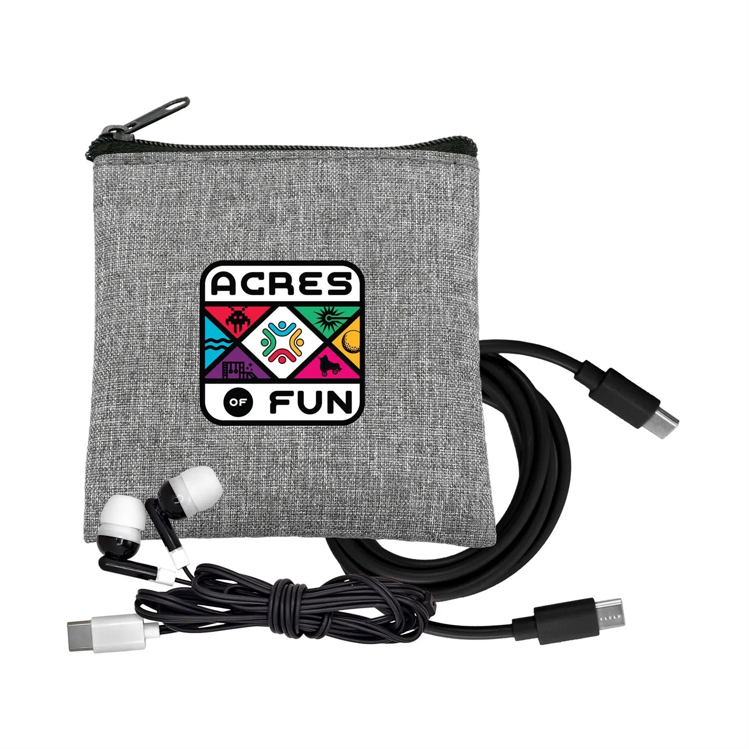 Recycled C to C Cable & Ear Bud Set 8
