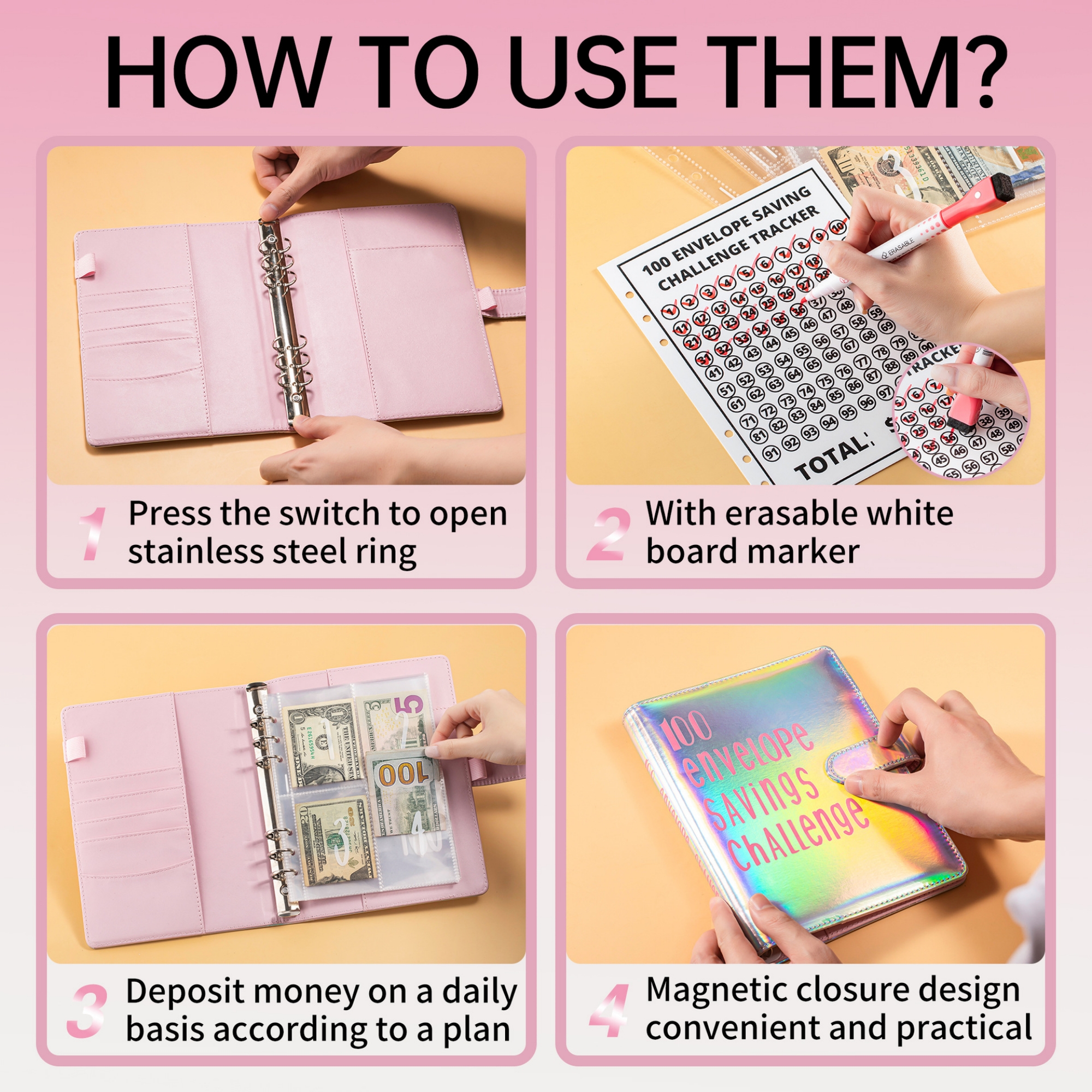 100 Envelope Saving Challenge 4