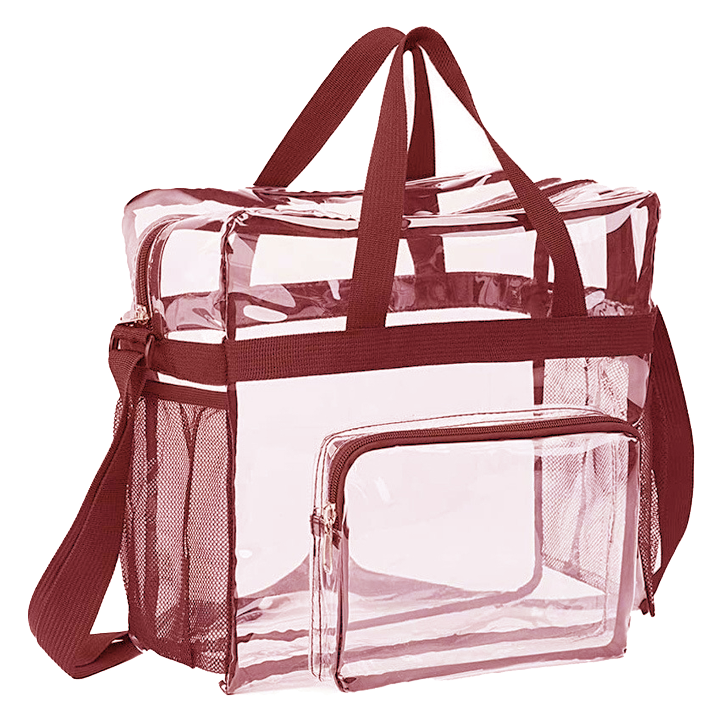 Pvc Clear Shoulder Bag With Reinforced Straps For Easy Access 2