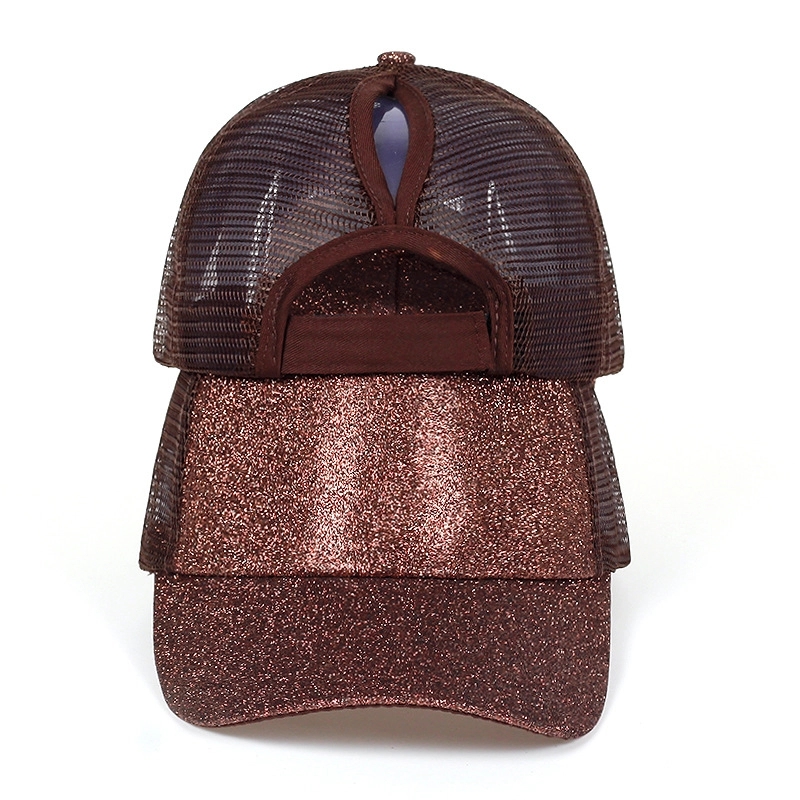 Glitter Ponytail Mesh Cap 16