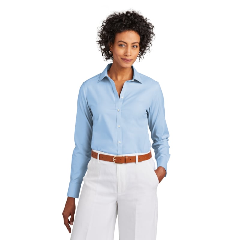 Brooks Brothers Women's Wrinkle-Free Stretch Pinpoint Shirt 18