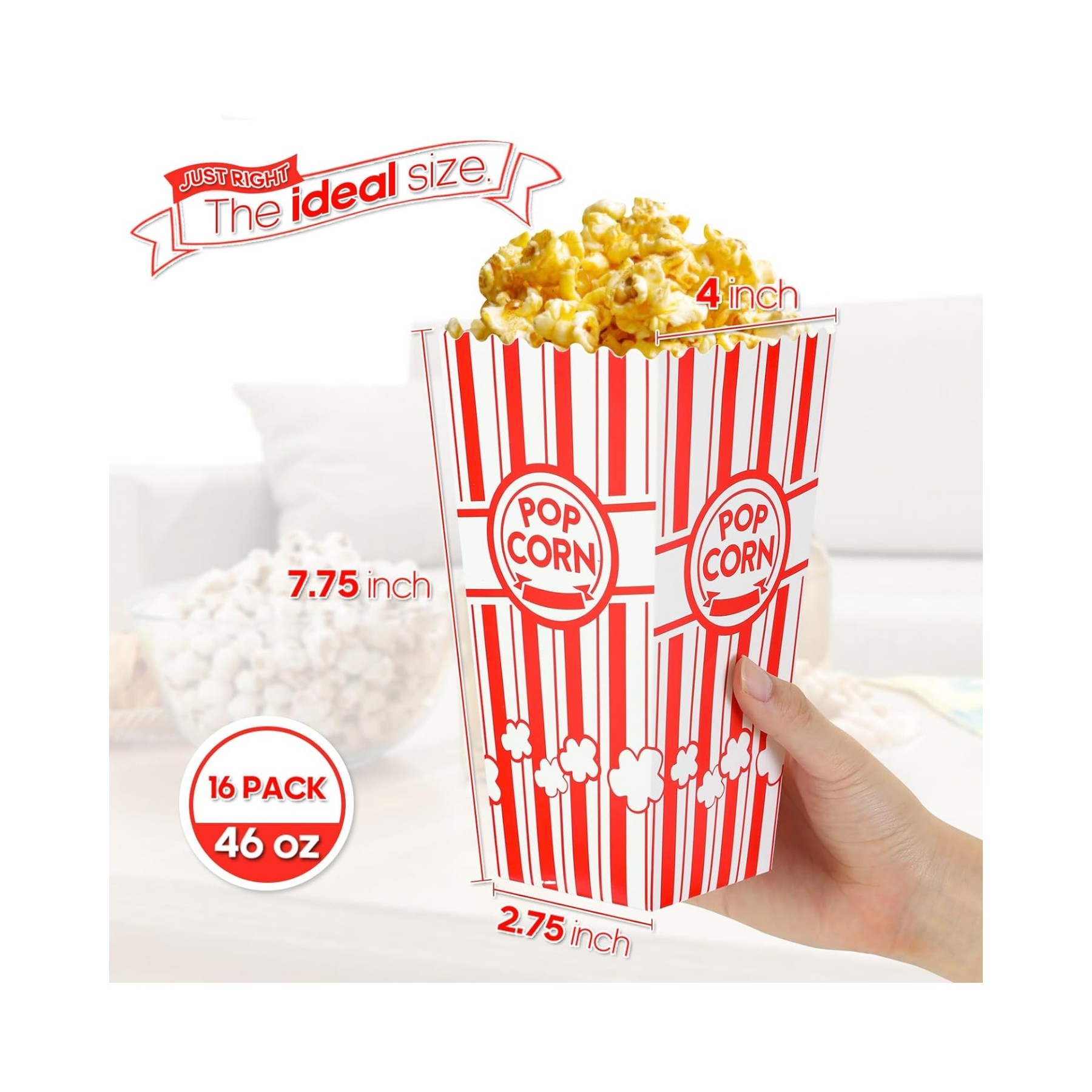 Capacity Popcorn Bucket Containers 2