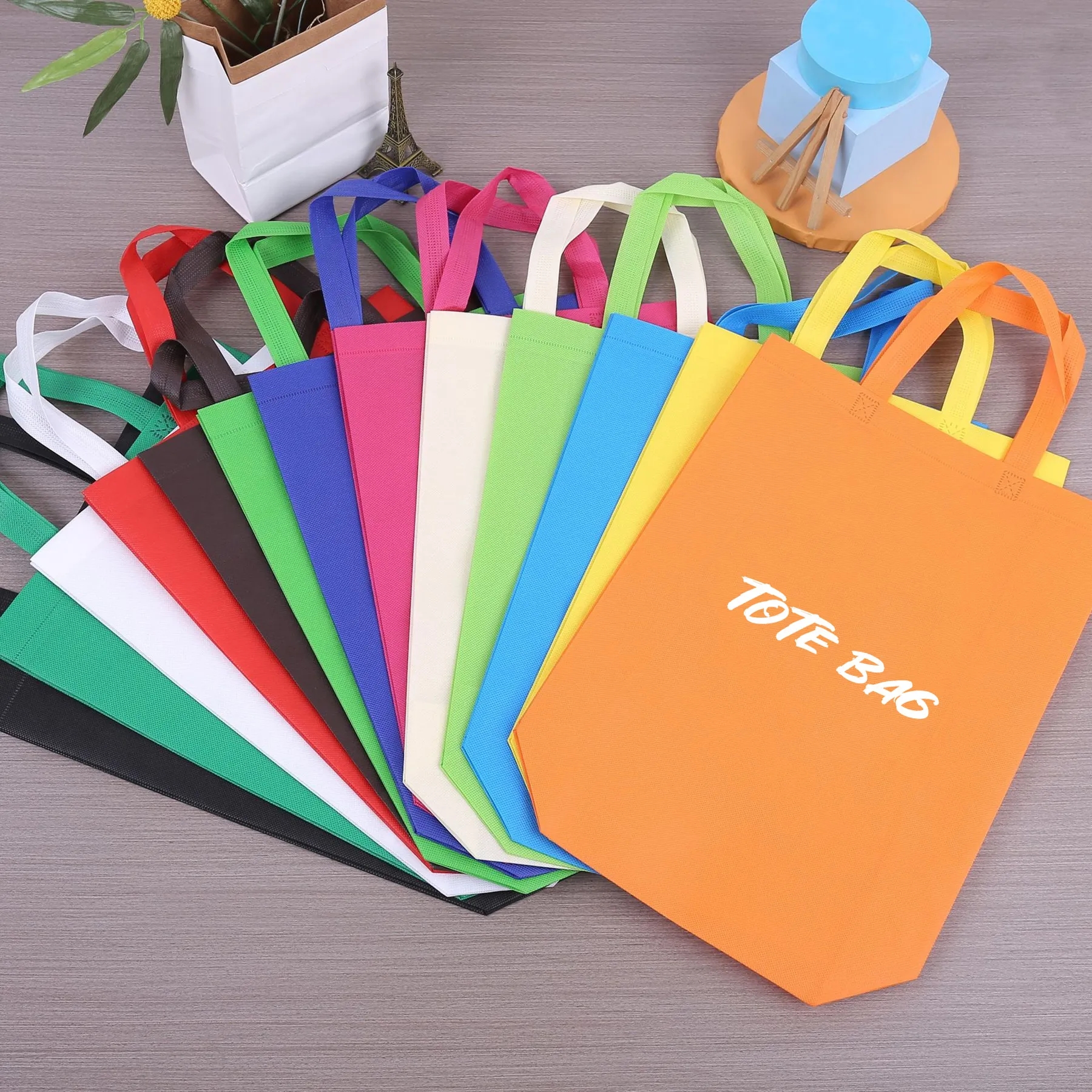 13.8" Non-Woven Grocery Tote Bag MOQ100 2