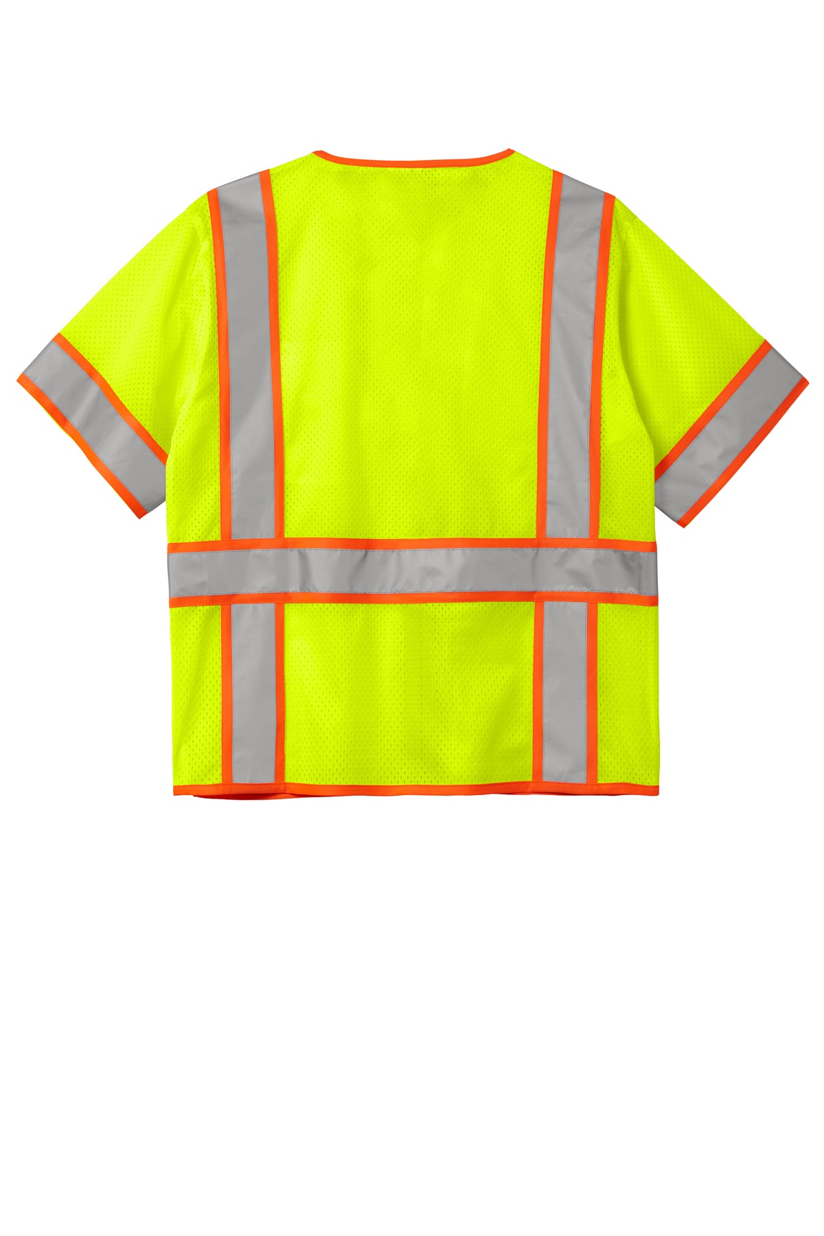 CornerStone ANSI 107 Class 3 Surveyor Mesh Zippered Two-Tone Short Sleeve Vest. CSV106 12