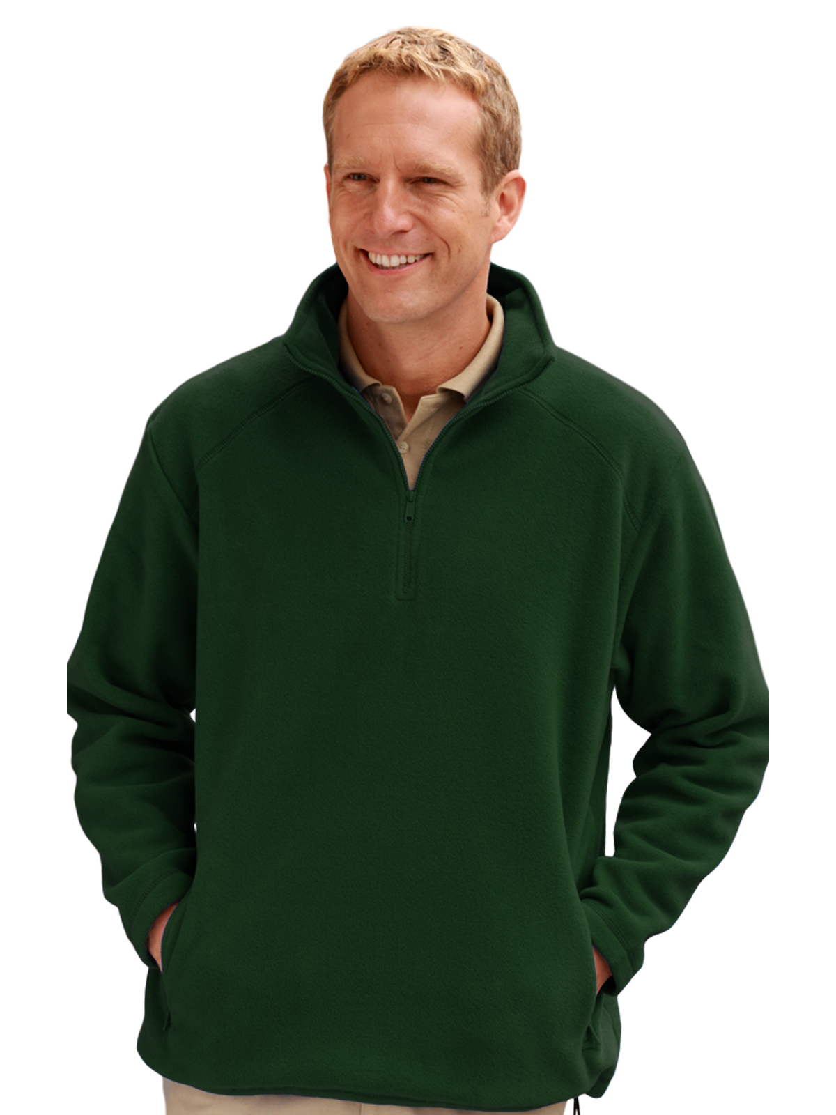 Blue Generation - Unisex 2-Pocket Micro Fleece Zip Pullover 14