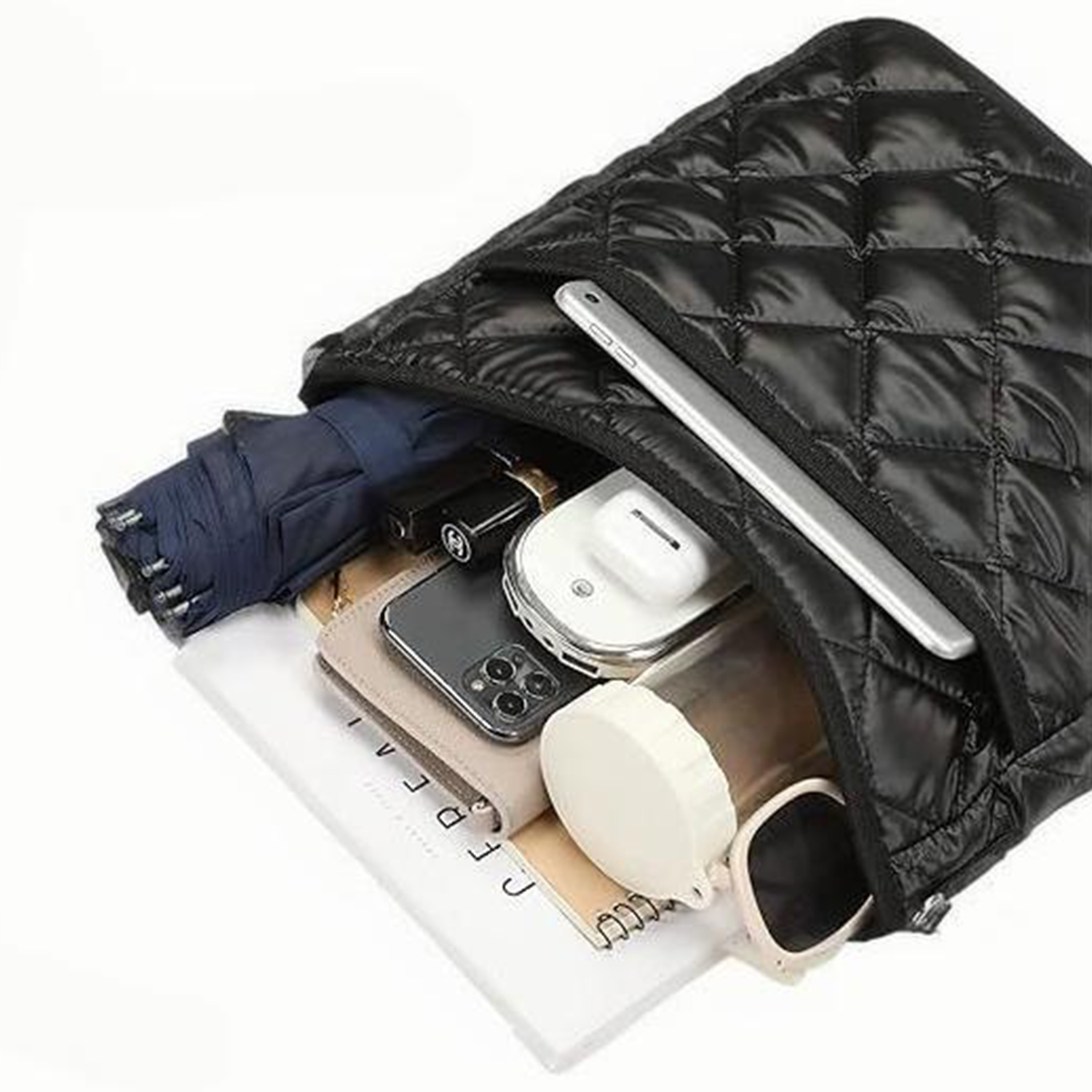 Women's Single-shoulder Down Jacket Material Tote Bag 5