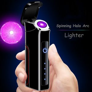 Spinning Halo Rechargeable Electric Arc Lighter With USB Charging 27