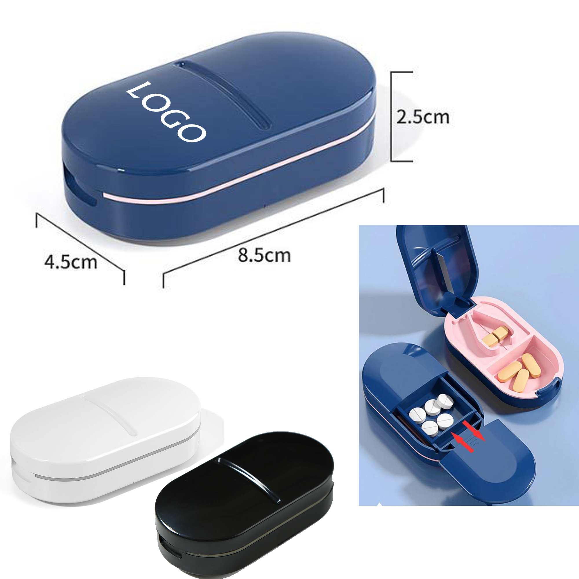 Pill Dispenser Medicine Storage Box 2