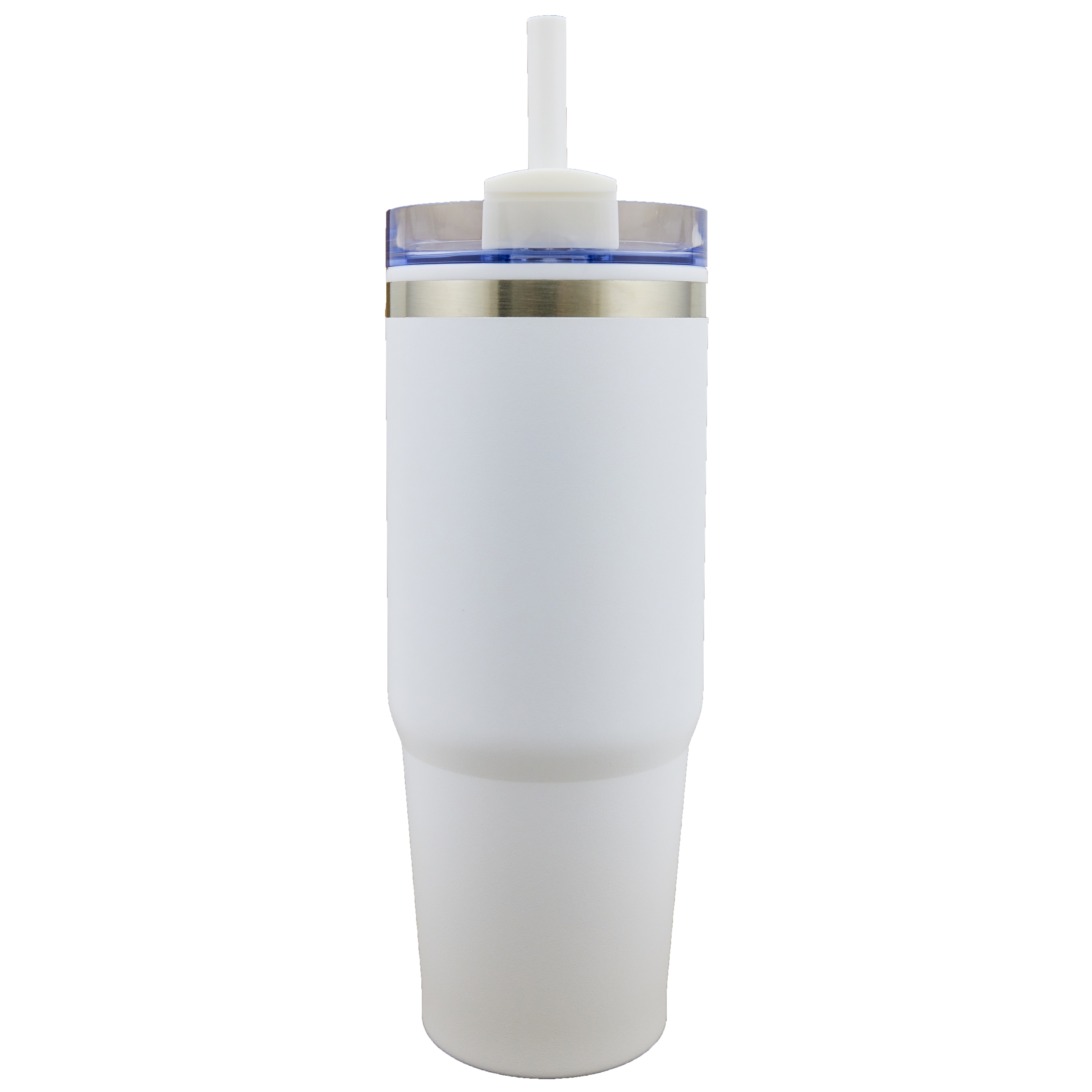 Madison 30oz SS/PP Tumbler with Straw (White)