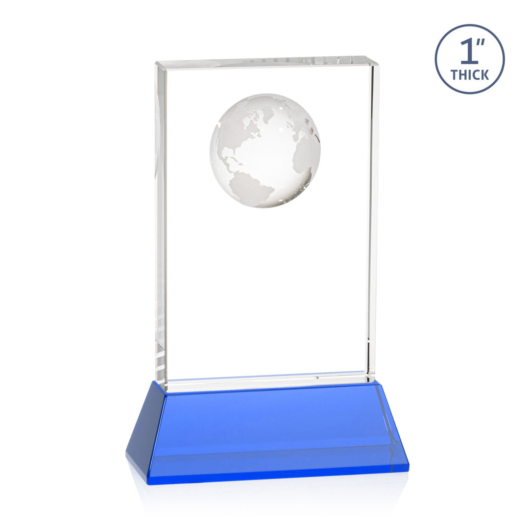 Ambassador Globe Award on Base - Sky Blue 13