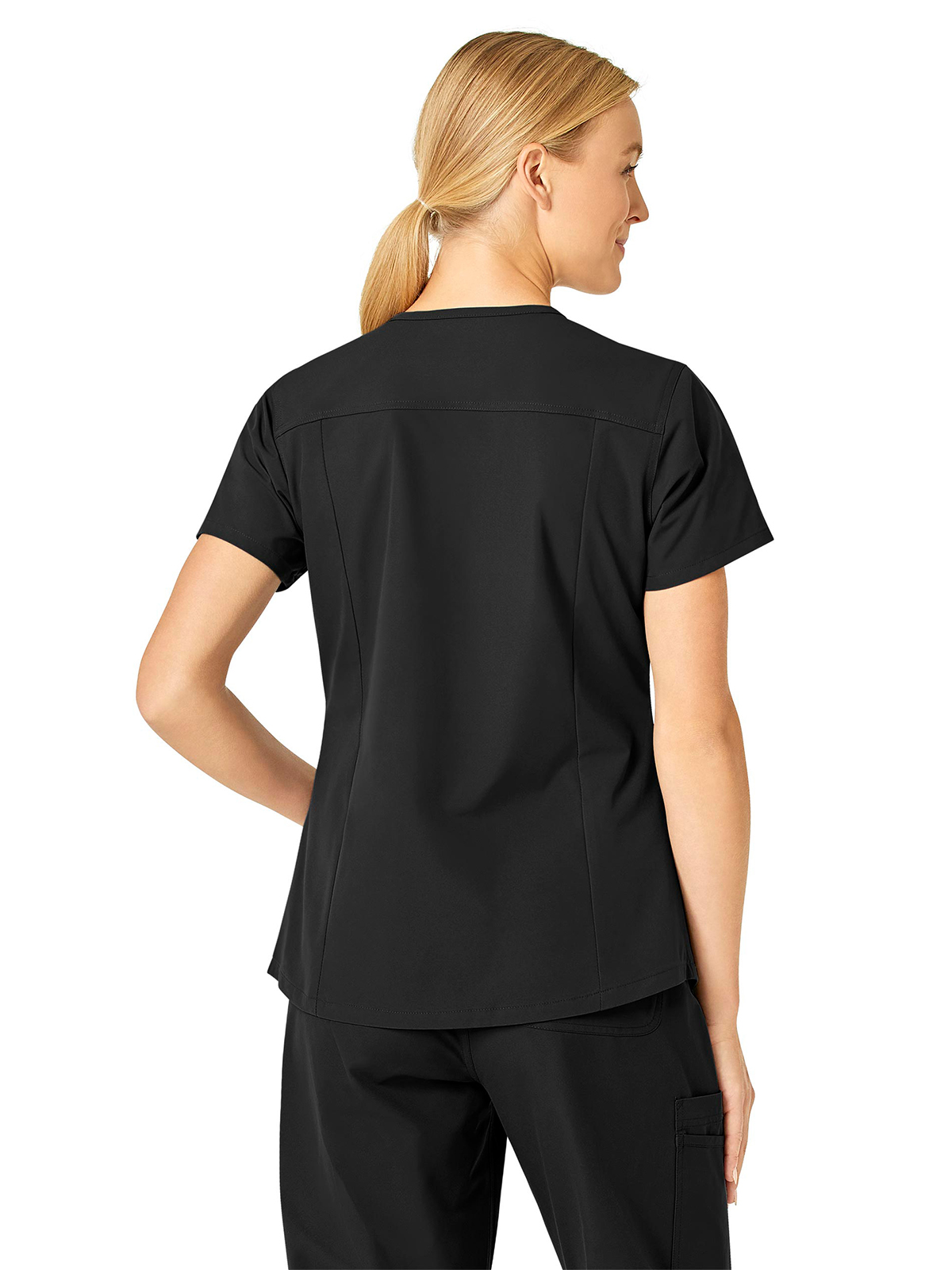 Force Essentials Women's Five-Pocket Modern Fit V-Neck Top