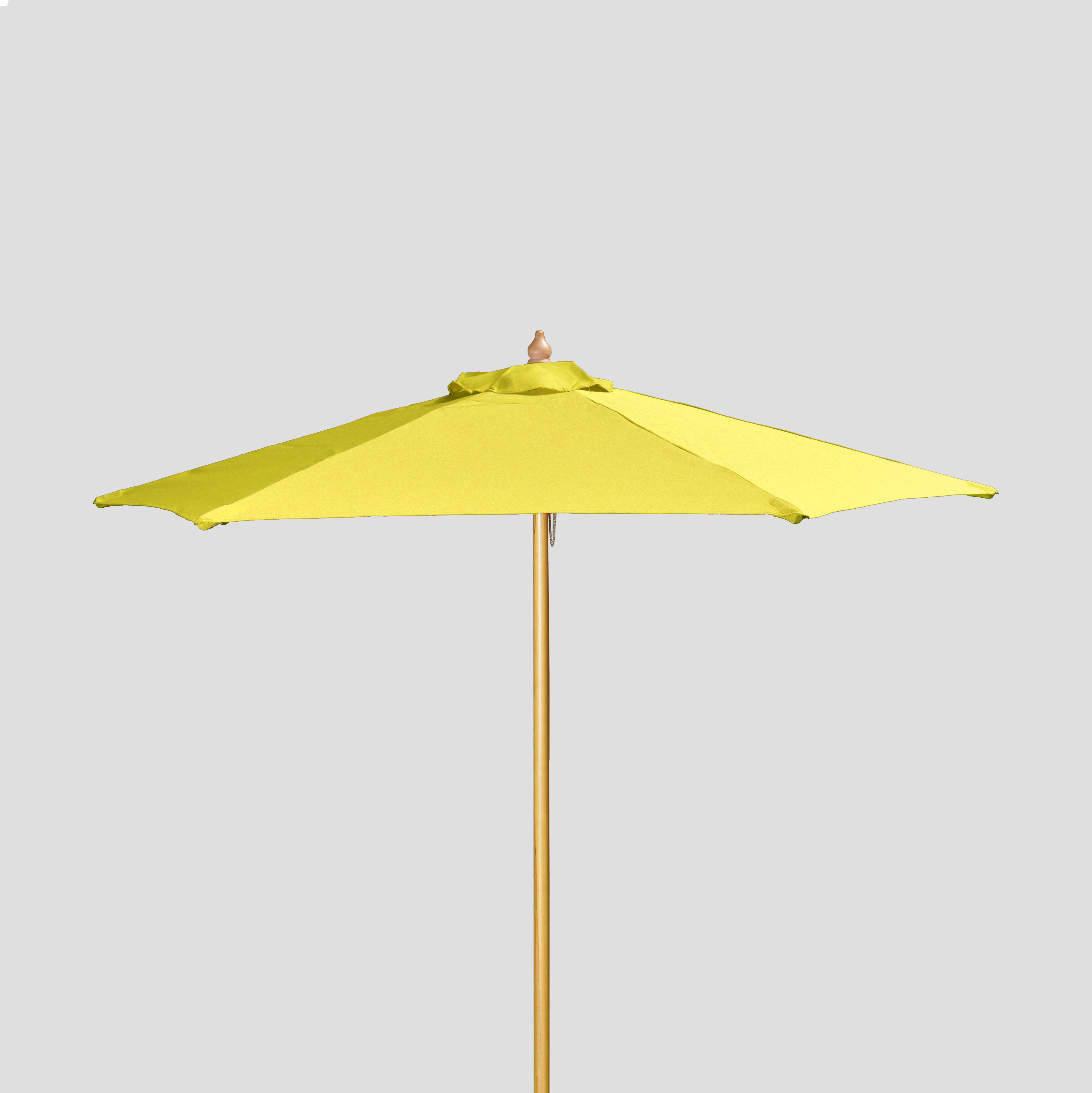 7' Wood Market Umbrella