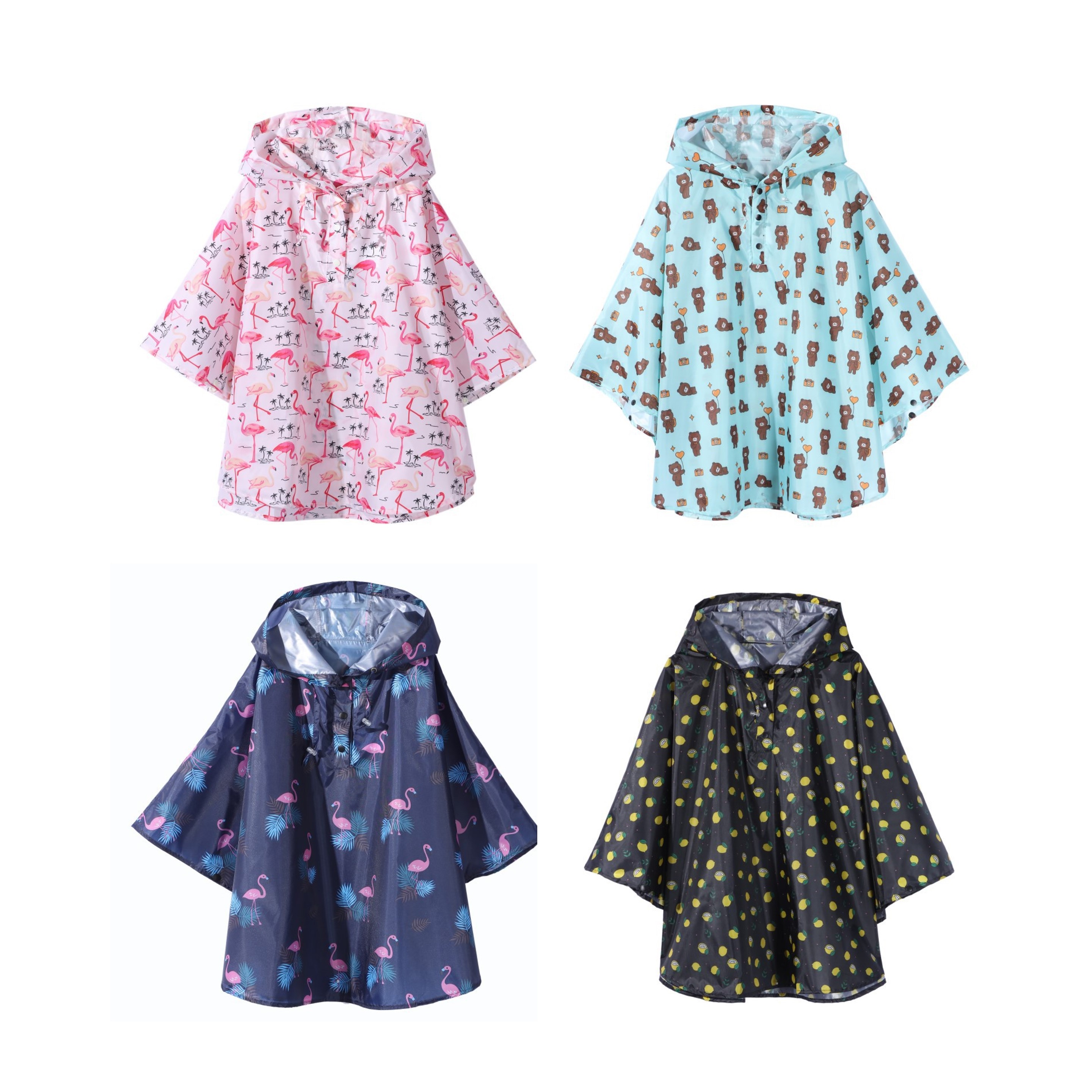 Lightweight Rain Poncho for Kids (direct import), custom youth shirt with logo imprint 5