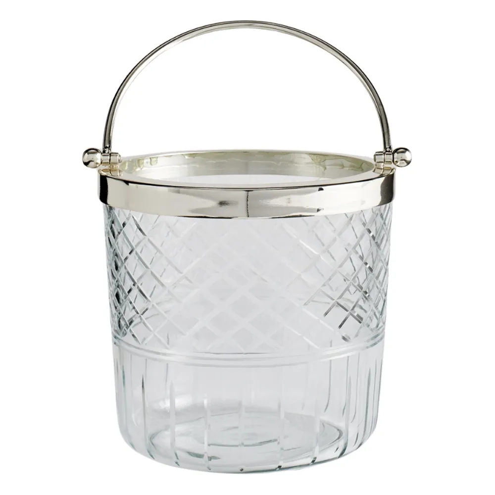 2.9L Glass Ice Bucket with Tongs 4