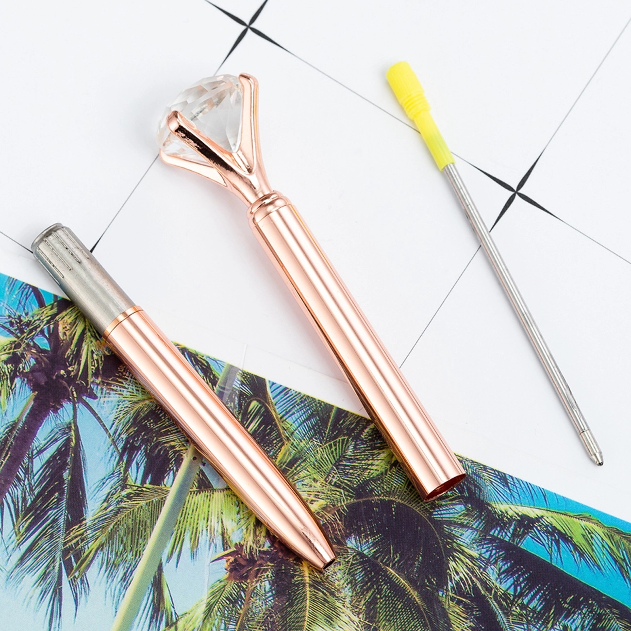 Crystal Metal Ballpoint Pen 5