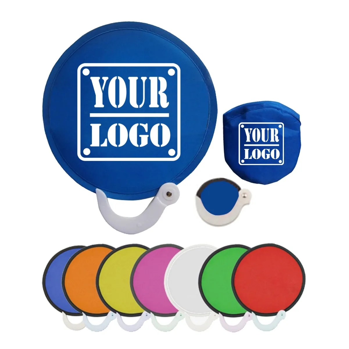 Round Folding Nylon Handle Fan 3