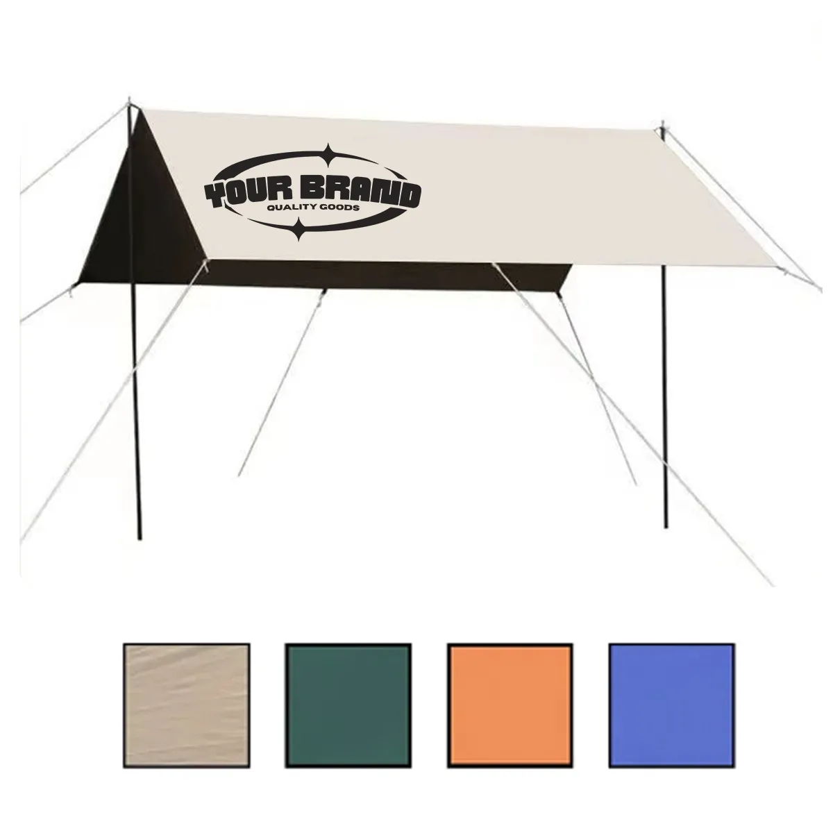 Camping Tent Cloth Lightweight Waterproof Outdoor Sunshade 2