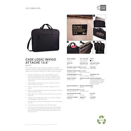 Invigo Recycled 16” Messenger Bag