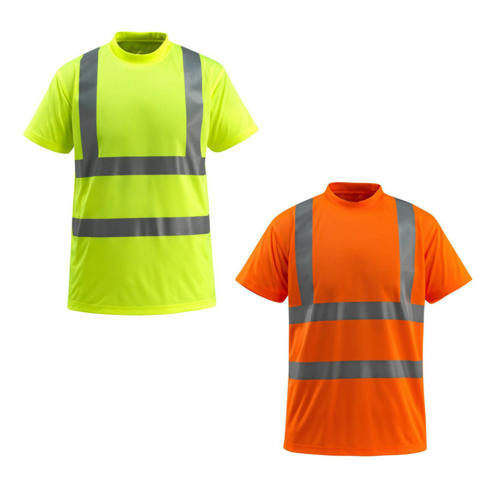 VISIPRO Short Sleeve Reflective Safety T-Shirt with Bands & 2