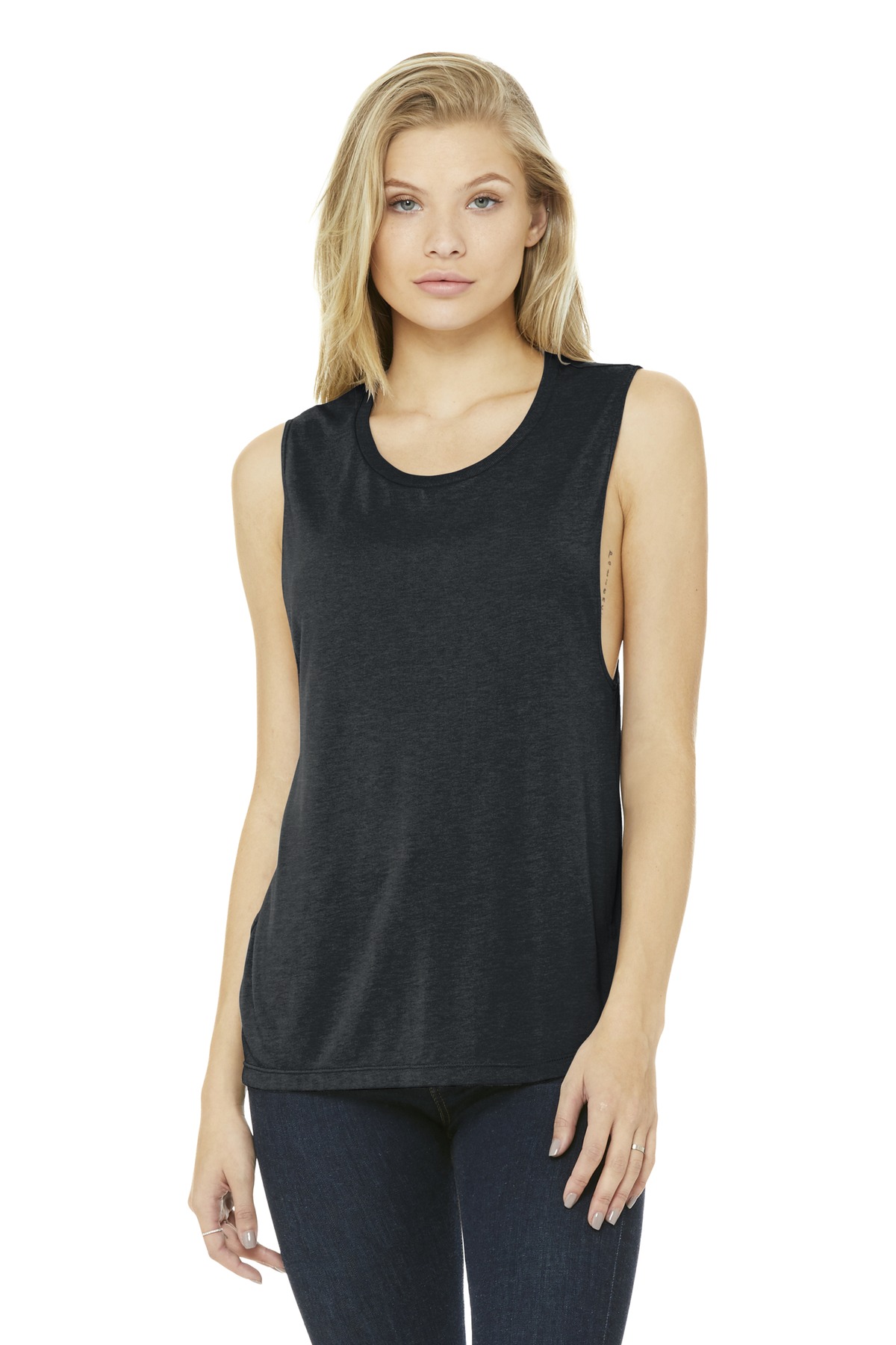 BELLA+CANVAS Women's Flowy Scoop Muscle Tank. BC8803 132