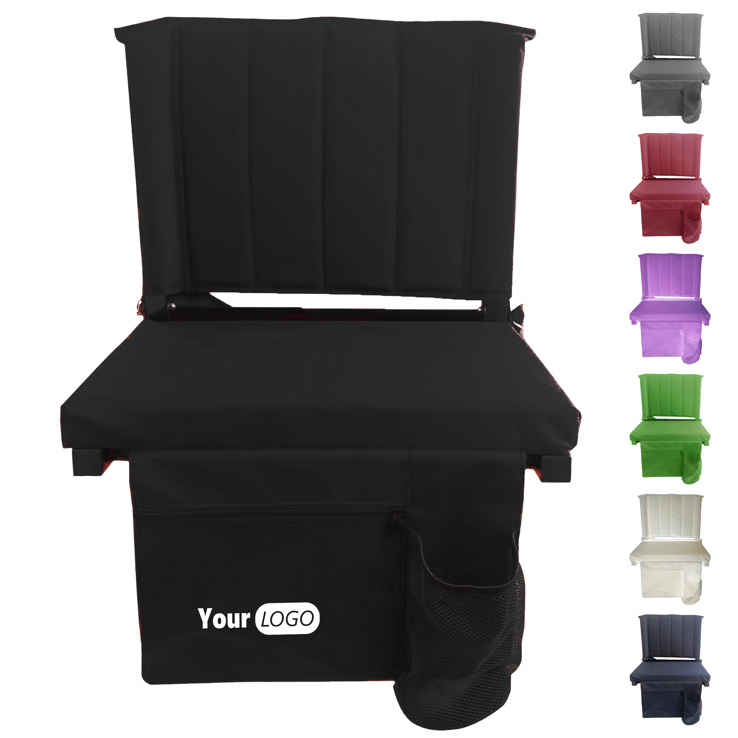 Oxford Portable Folding Stadium Chair ?C Backrest For Comfort 2