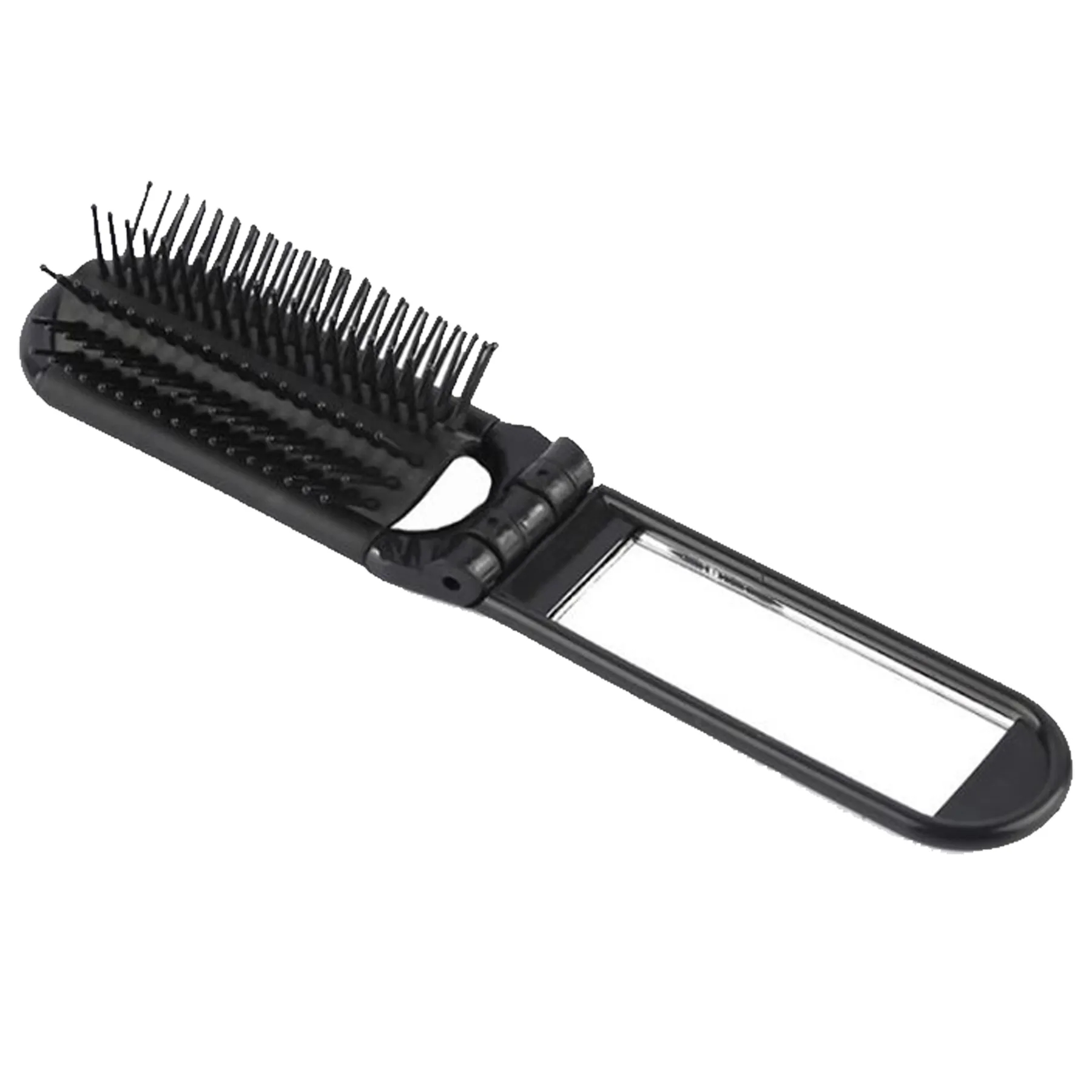 Folding Travel Mirror Hair Brush 6