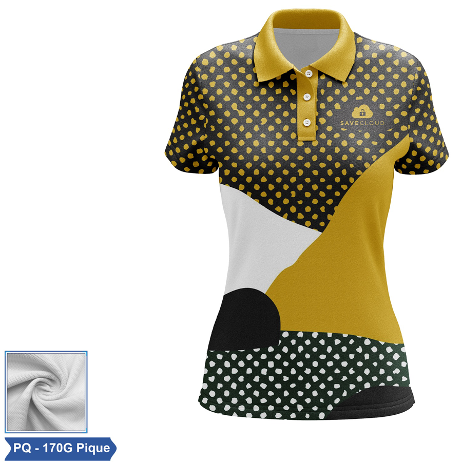 Women's Sublimation Short Sleeve Polo - Pique 3
