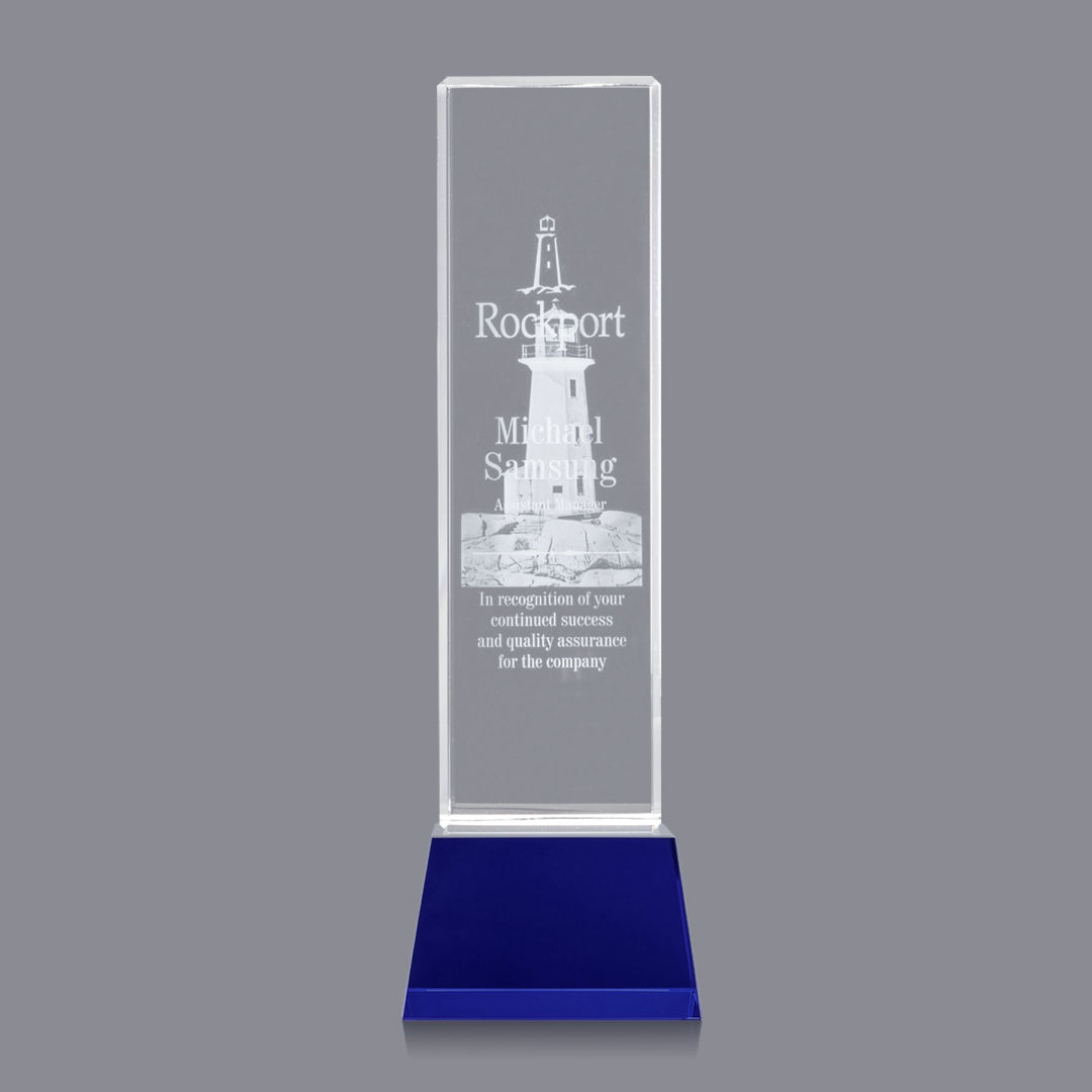Robson 3D Award on Base - Blue 9