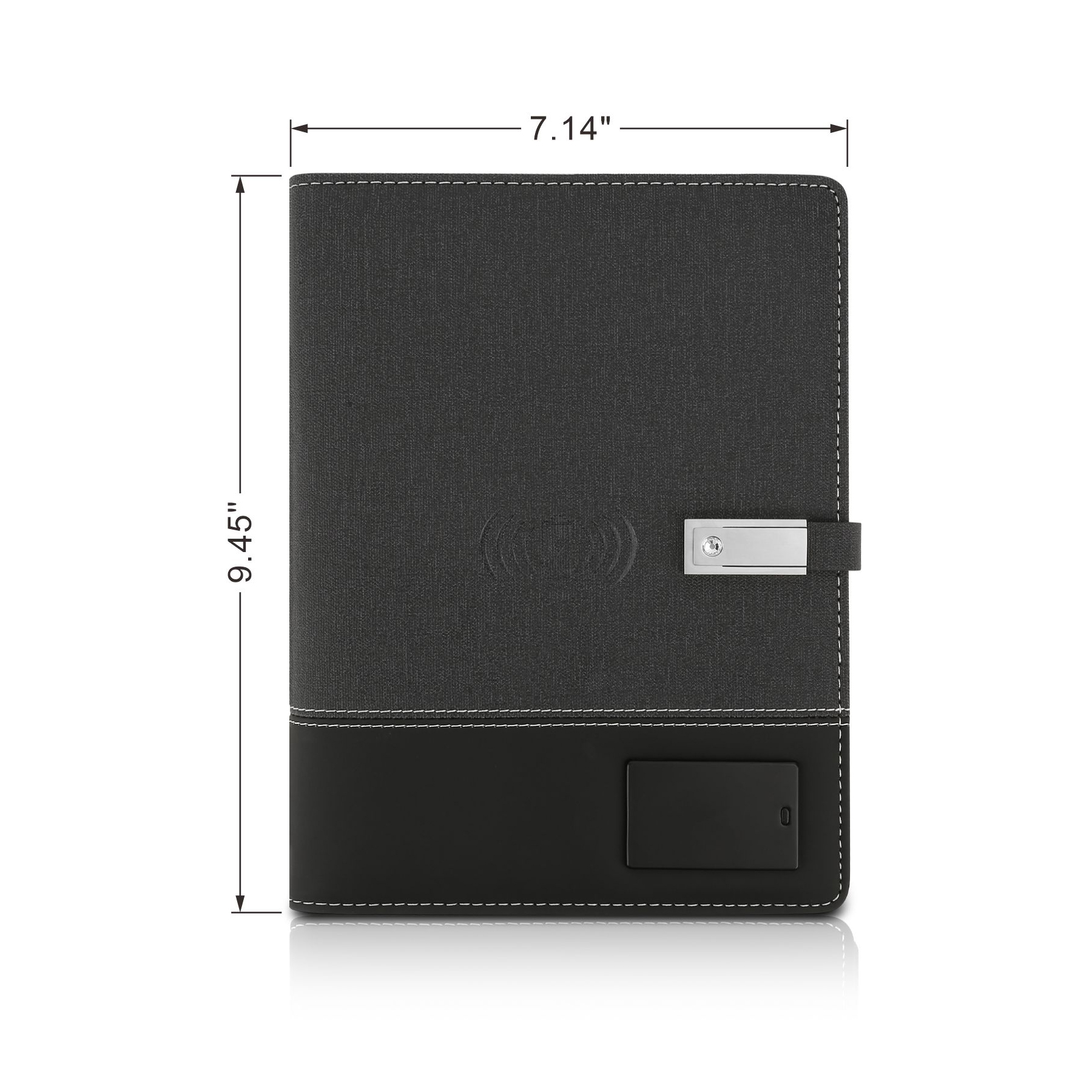 Executive 8000mAh Charging Portfolio With 16GB USB Drive 3