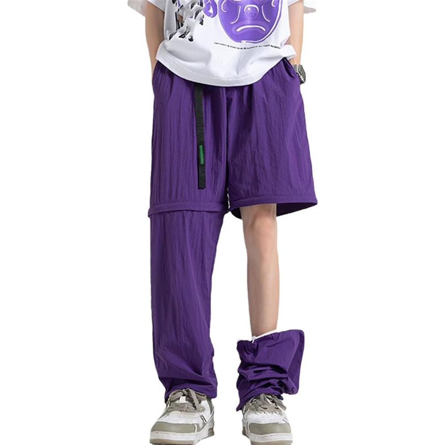 Y2K Baggy Parachute Low Waist Layered Ruched Pants 6