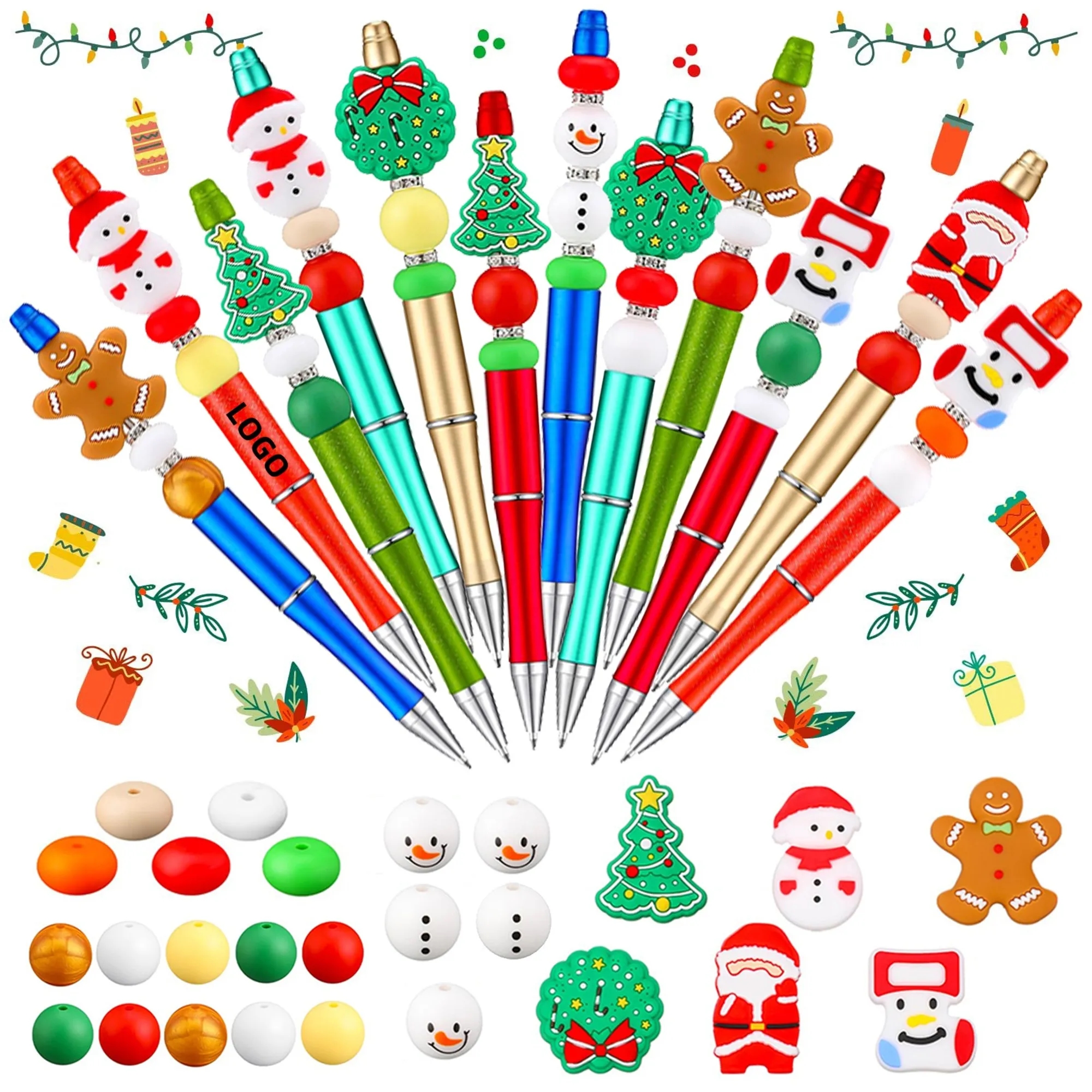 New Year DIY Christmas Beadable Pens 3